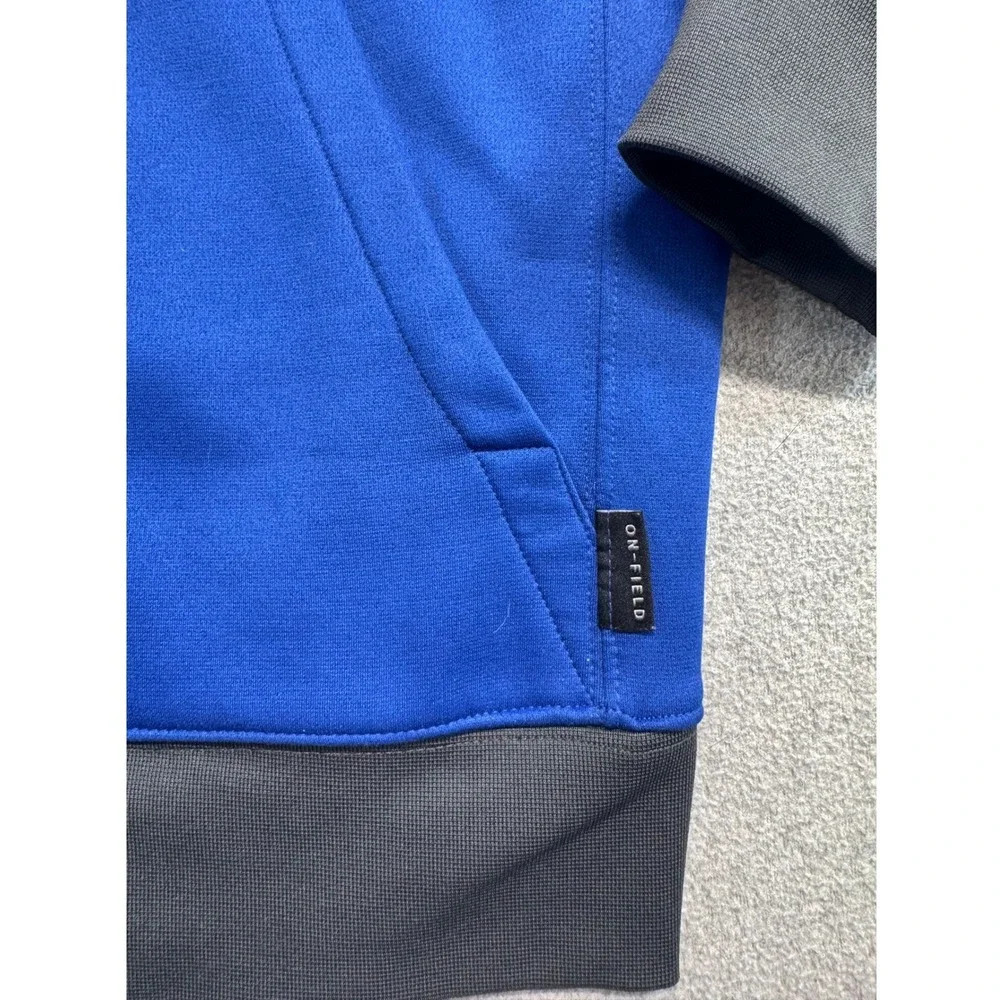 Nike New York Giants Hoodie Mens M Dri-FIT NFL On Field Full Zip Blue Gray Cozy